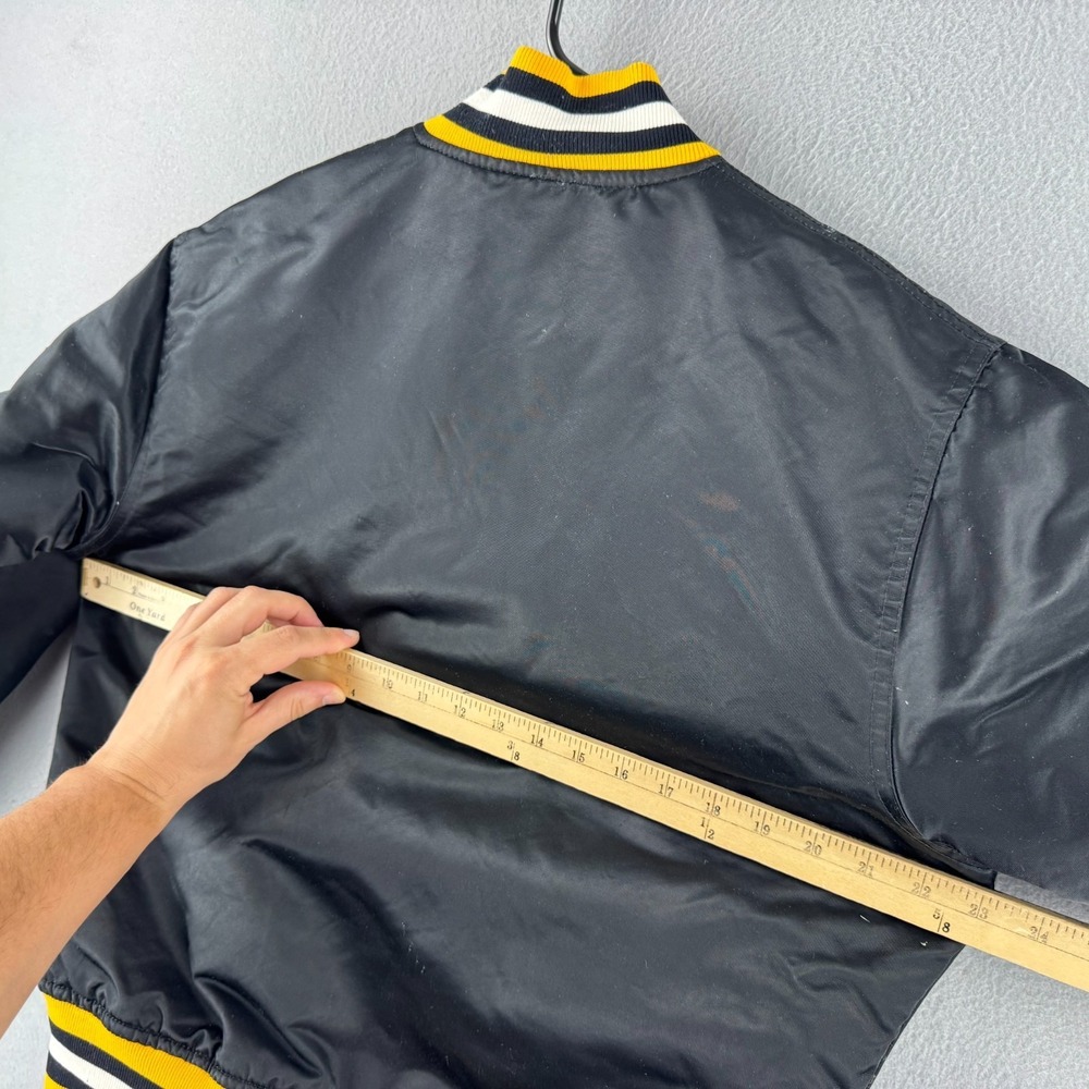 Vintage Pittsburgh Penguins Jacket Mens Medium 80s 90s Starter Bomber Hockey USA - Picture 9 of 16